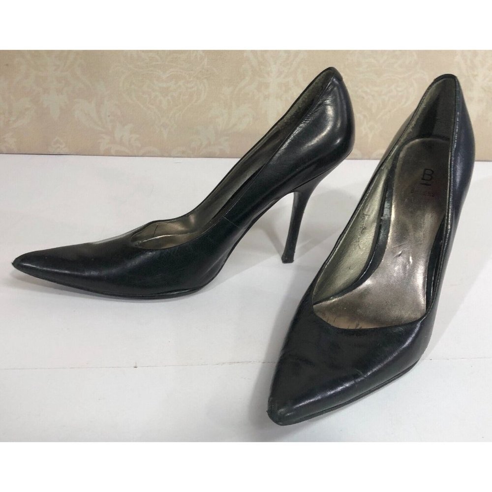 Bakers Black High Heel Pumps Size 6 Six Womens Shoes Leather Upper